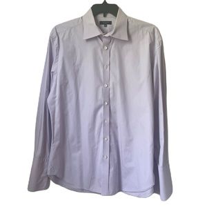 Ted Baker London men button up shirt siz 17.5 34/35 upteen b3155 in lilac purple